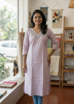 Crincled cotton silk blend Top