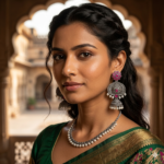 Royal Oxidised Silver Jhumka Earrings - Image 4