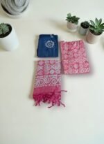 Rose Pink Printed Kurta Set with Dupatta - Image 2