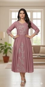 Elegant Embroidered Kurthi - Image 8