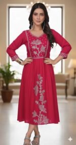 Elegant Embroidered Kurthi - Image 11