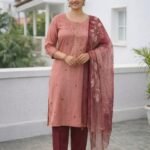 Royal Floral Embroidered Suit Set