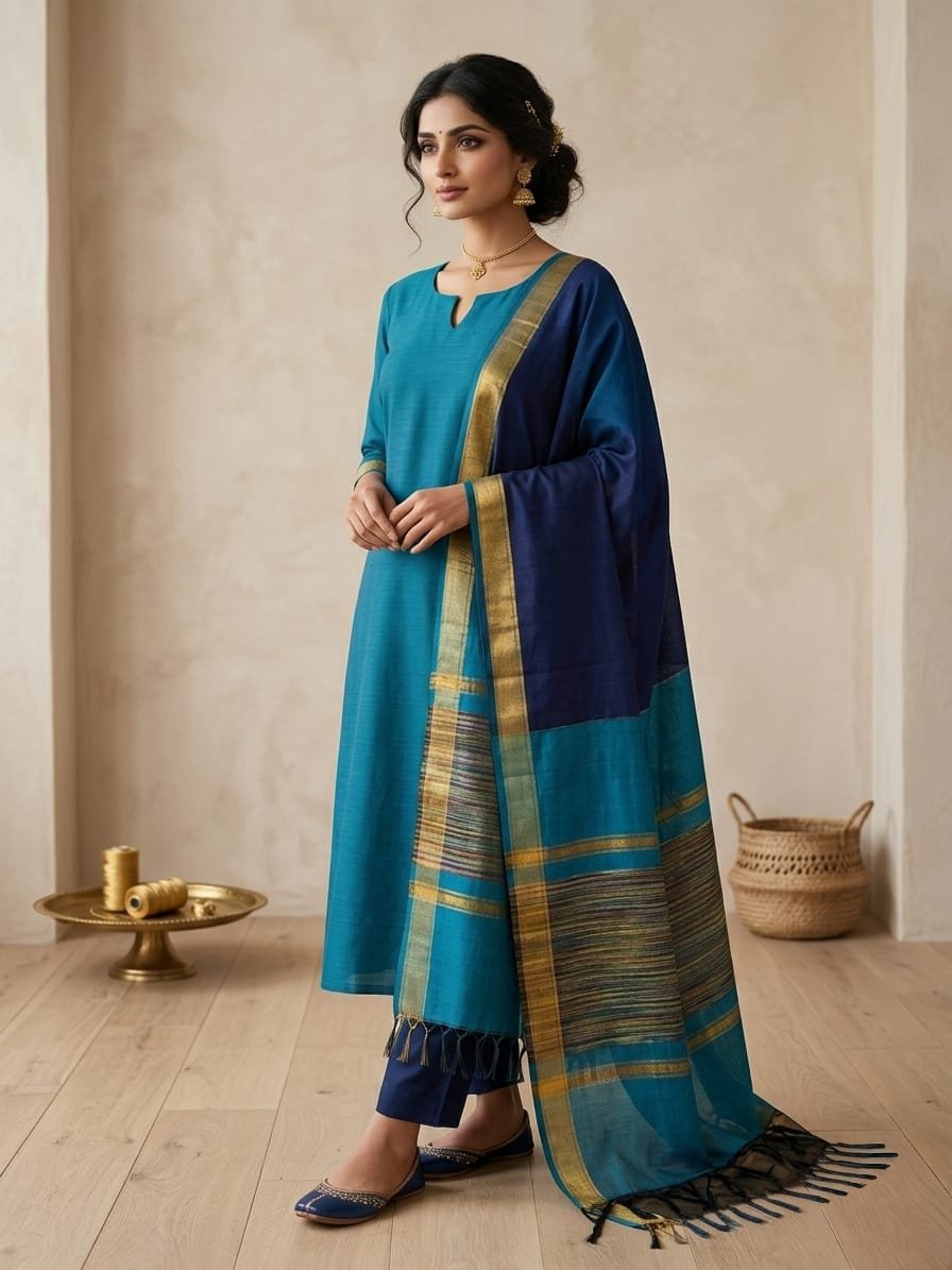 WhatsApp Image 2026-03-18 at 12.42.20 Silk Cotton Salwar Suit - Image 1