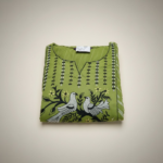 OLIVE GREEN PRINTED ETHNIC KURTI SET FOR WOMEN - Image 2