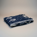 Elegant Indigo Floral Printed Kurta Dress - Image 4