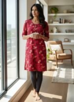 SIDE OPEN KURTI (LIVA APPROVED BRANDED KURTI) - Image 2